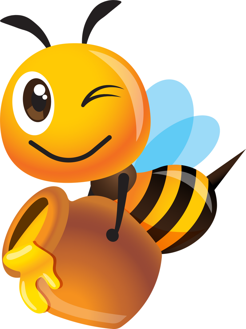 Bee with Honey